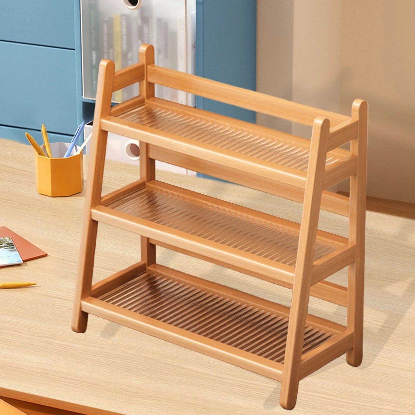 Syrup Bottle Holder Stand for Coffee Bar Mug Holder Seasoning Stand for Countertop Tabletop Kitchen Vanity Bar Accessories