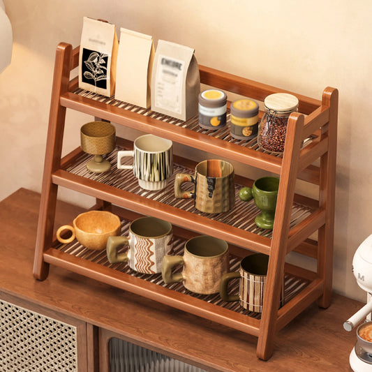 Syrup Bottle Holder Stand for Coffee Bar Mug Holder Seasoning Stand for Countertop Tabletop Kitchen Vanity Bar Accessories