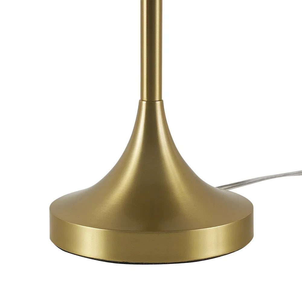 Brass Touch On Off Dome Table Lamp 18 Inch Modern Accent Lighting Living Room Bedroom Office Dorm Room