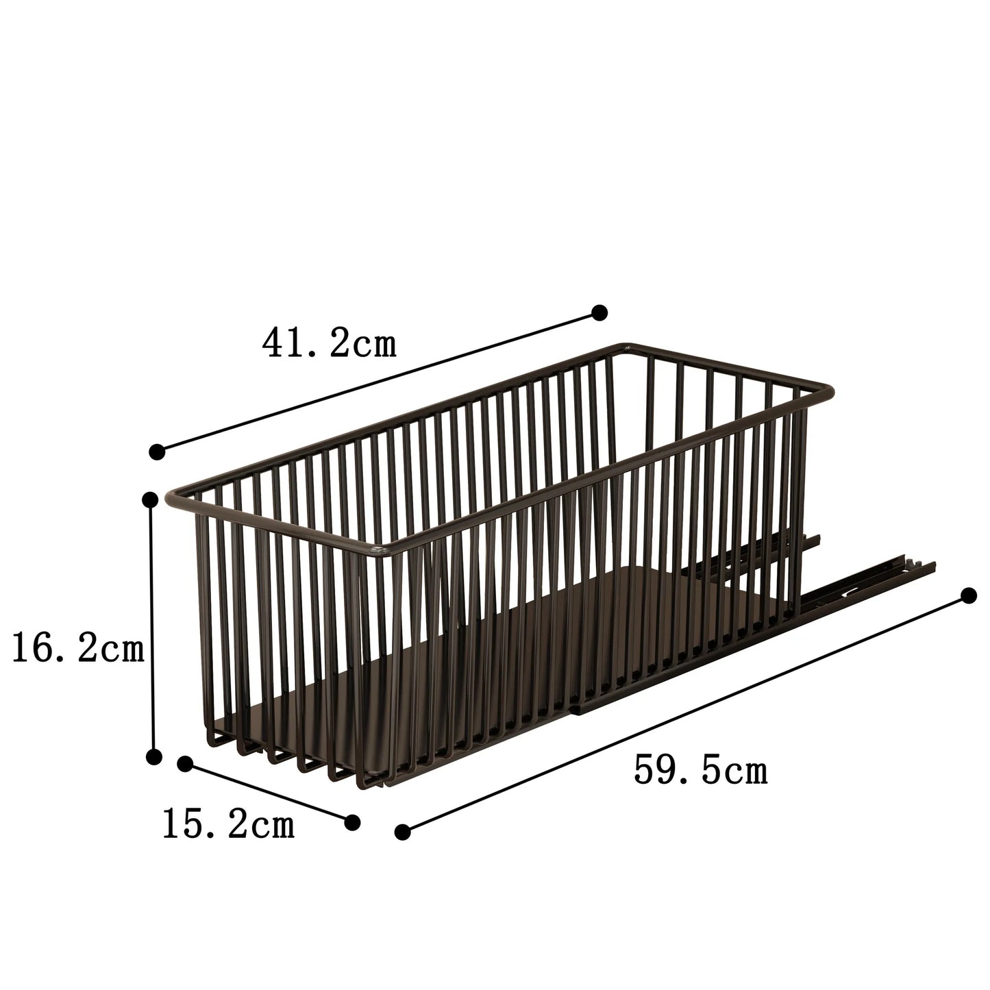 Pull Out Cabinet Organizer, 2 Pack Slide Out Drawers Pantry Shelves Under Sink Clutter Organizer, Storage for Kitchen Bathroom