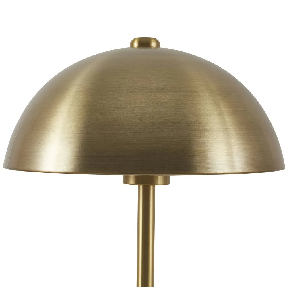 Brass Touch On Off Dome Table Lamp 18 Inch Modern Accent Lighting Living Room Bedroom Office Dorm Room