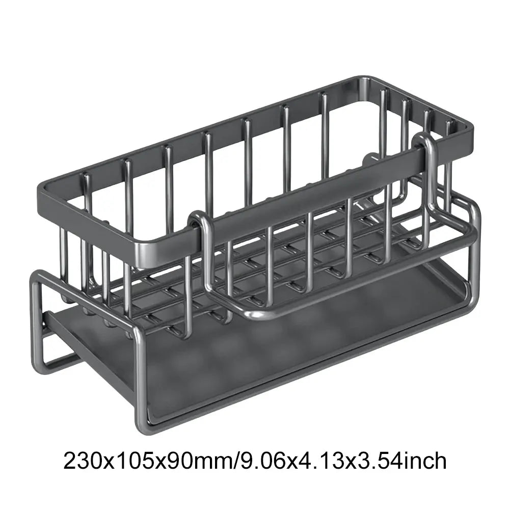 Sink Drain Rack Rust-Proof Sponge Storage Faucet Holder Scratch-Resistant Soap Drainer Towel Organizer Kitchen Accessories